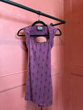 Lip Service Purple Lace-Up Dress