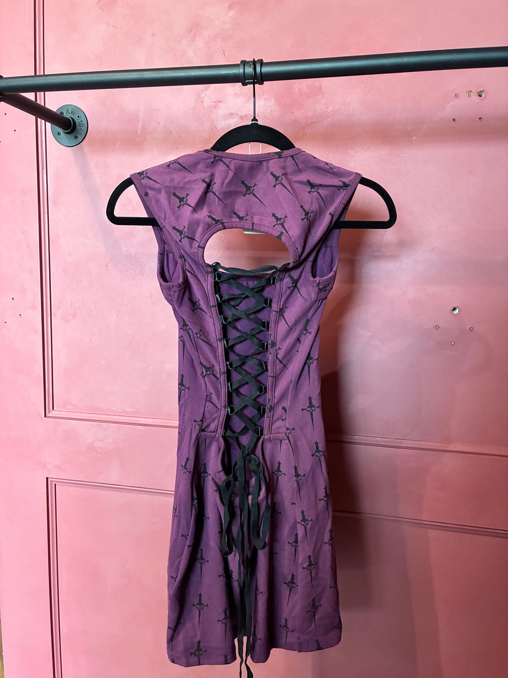 Lip Service Purple Lace-Up Dress