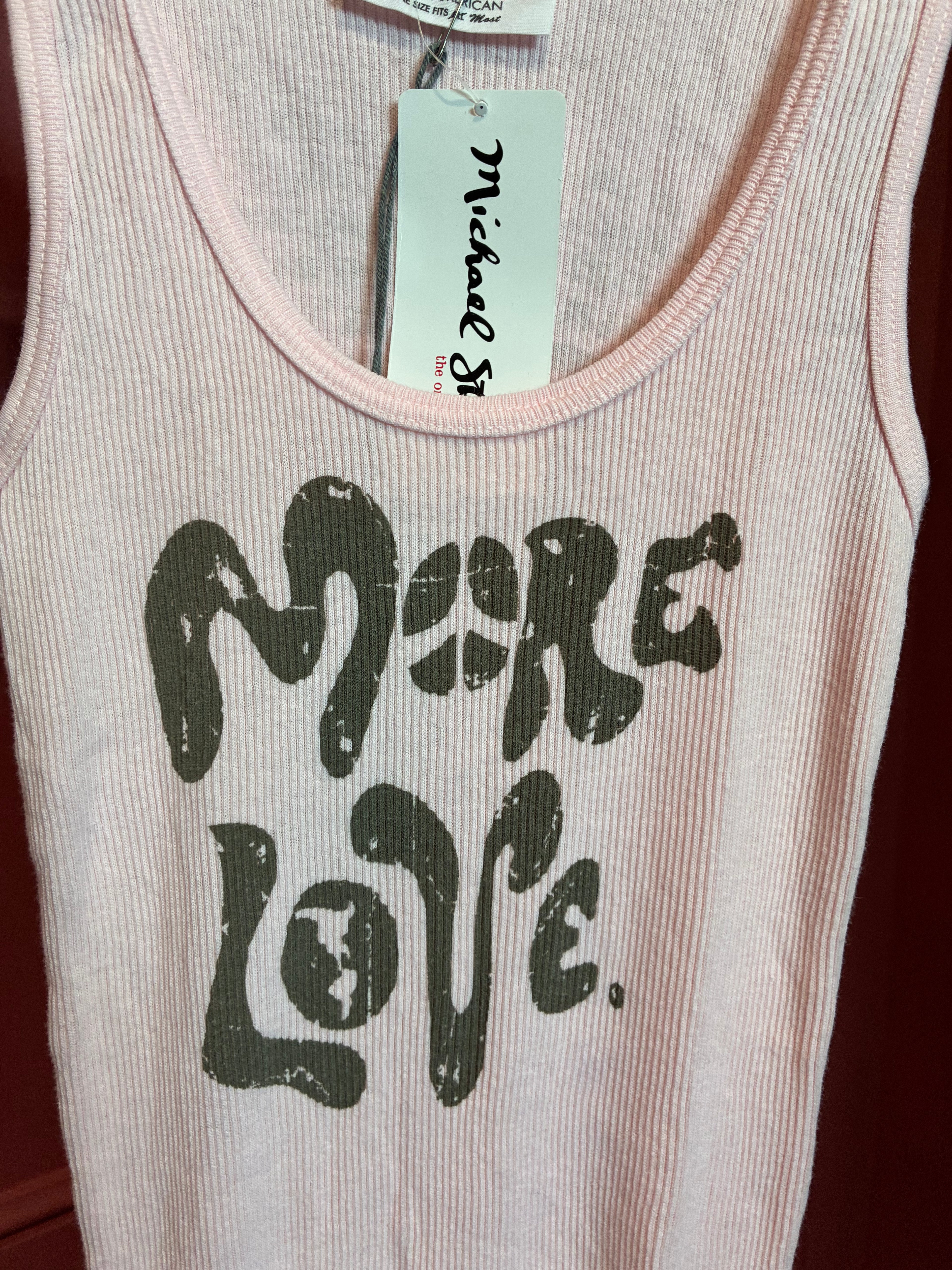 Vintage 2000s Michael Stars “More Love” Tank Top