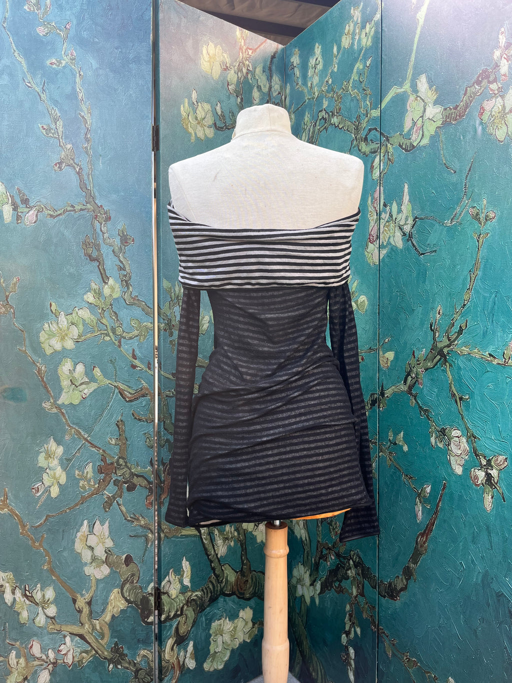 Off Shoulder Striped Dress/Shirt