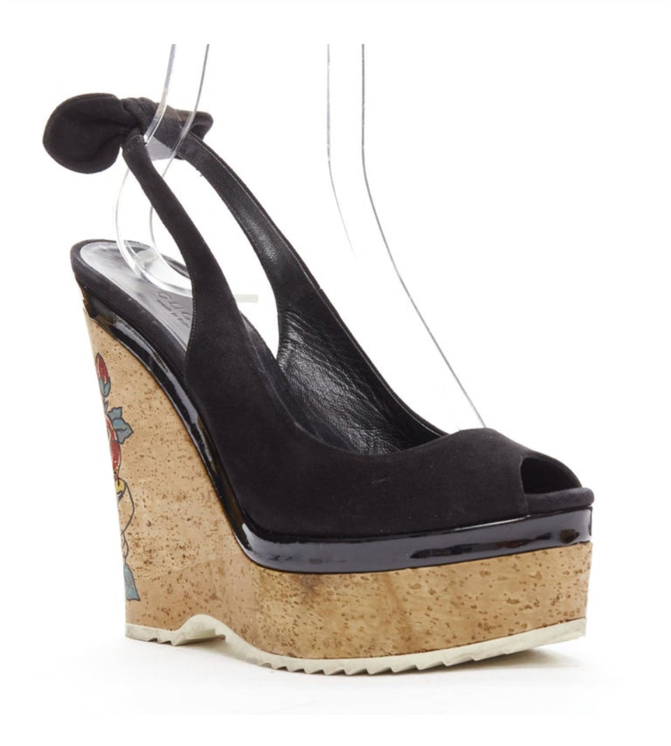 GuccTattoo Wedge Platform